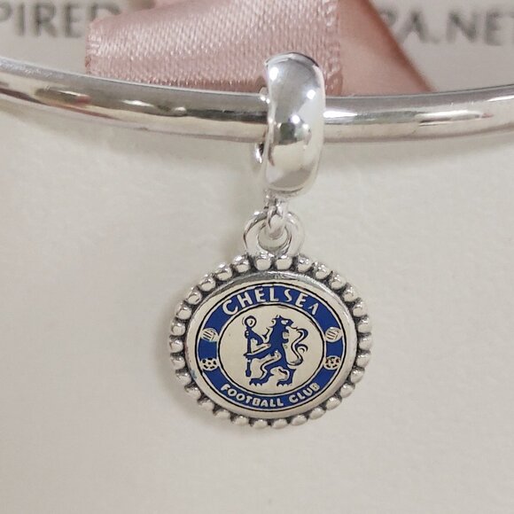 Pandora Chelsea Football Club Dangle Charm S925 Silver with box - Picture 1 of 8